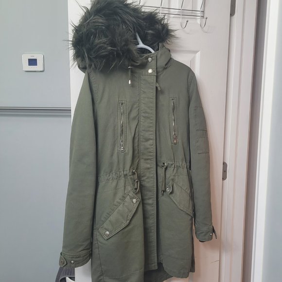 Bershka winter/fall Jacket | snow ski  coat size large | removeable lining - Picture 4 of 12